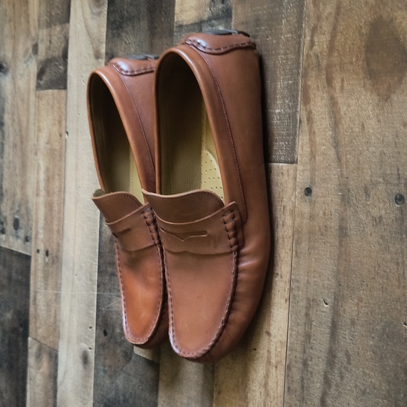 Vince Camuto Esmail Driving Loafer Cognac Sz 12 Men - Picture 17 of 17